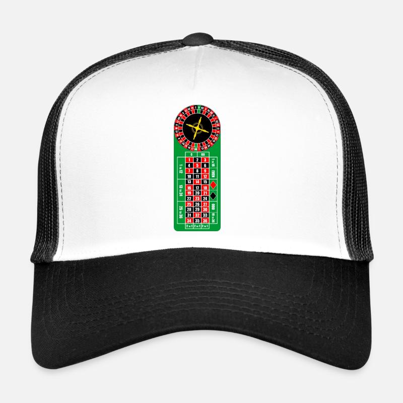 Roulette Casino Logo Trucker Cap