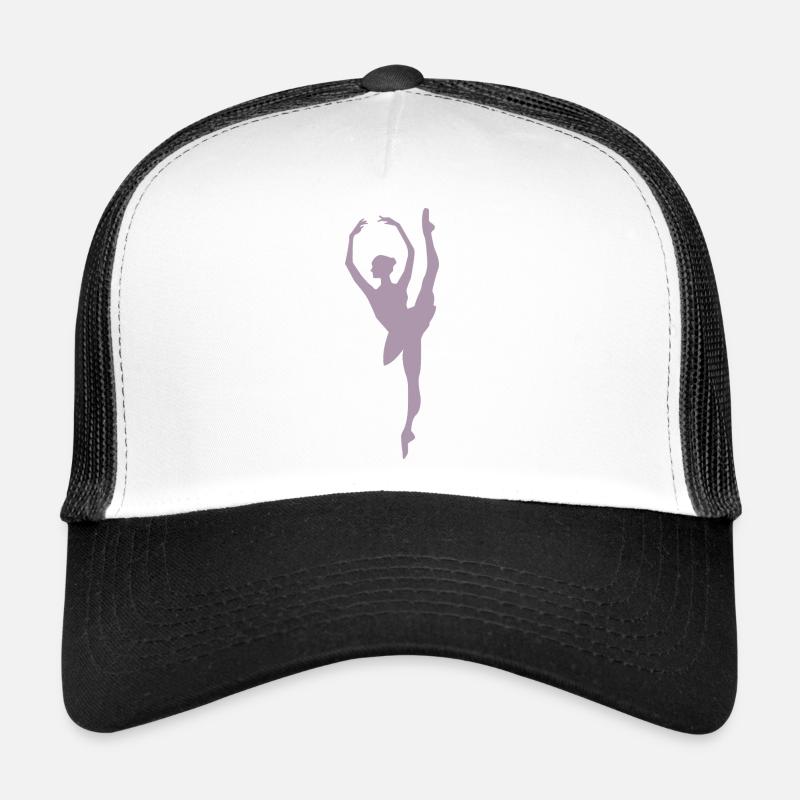 Silhouette de danseuse de ballet minimaliste Casquette trucker 