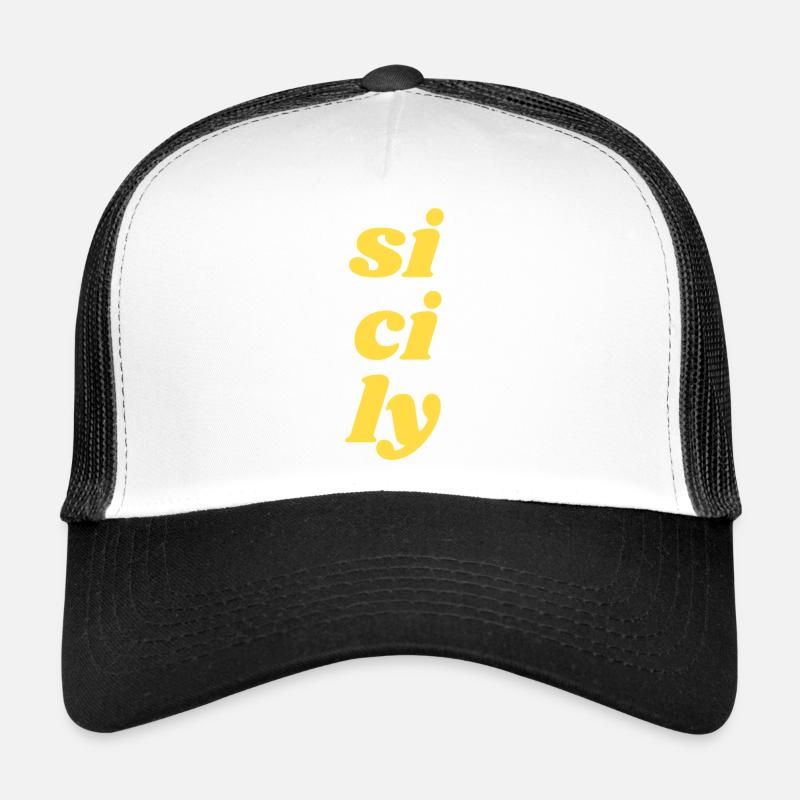 si ci ly - Trucker Cap - Weiß/Schwarz