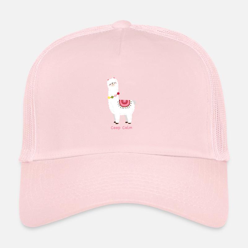 Llama keep calm Trucker Cap