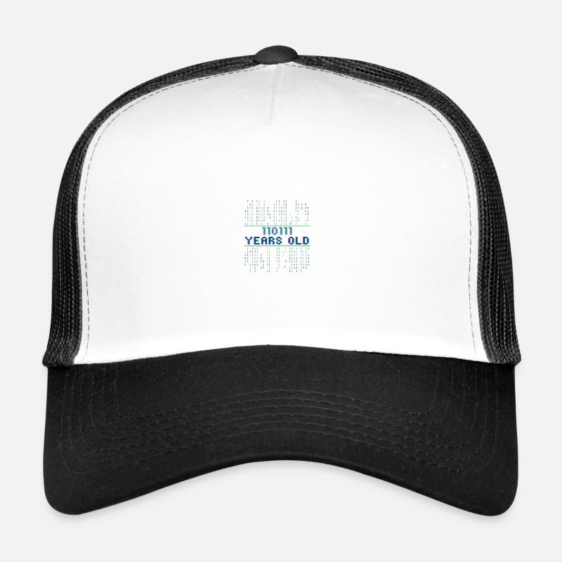 55. Geburtstag 55 Jahre alt Binärcode Coder Trucker Cap