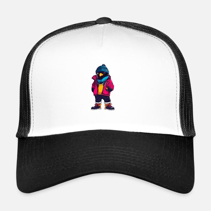 Penguin Funny Winter Trucker Cap