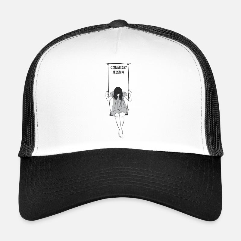 mich. - Trucker Cap - Weiß/Schwarz