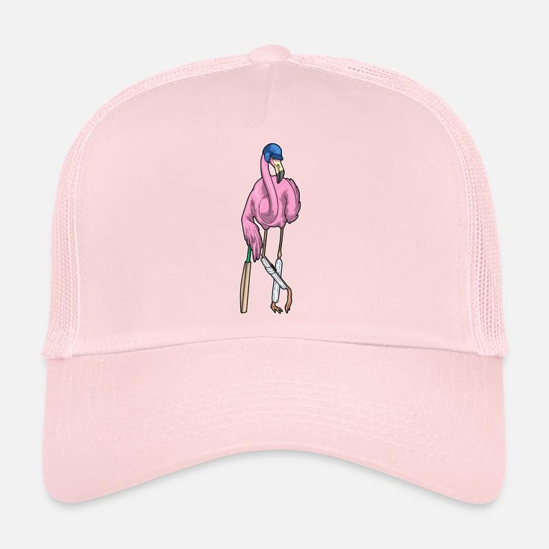 Flamingo Cricket Cricket Bat Trucker Cap