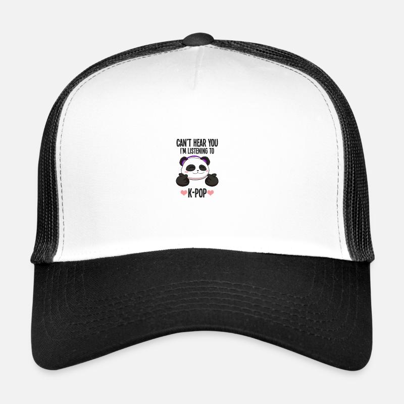 Panda Bear Corée Musique coréenne I Cadeau Casquette trucker 