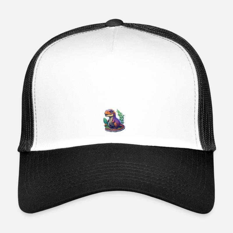 Dinosaur Baby - Trucker Cap - Weiß/Schwarz
