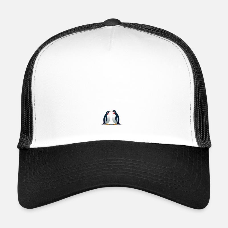 Couple de pingouins Casquette trucker 