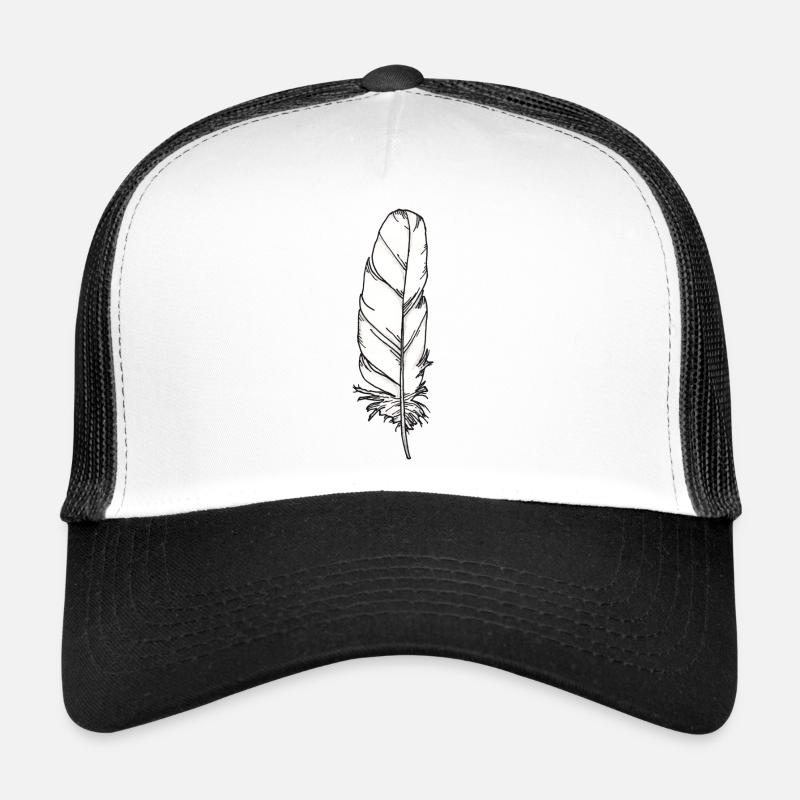 Stylo blanc dessiné à la main Casquette trucker 