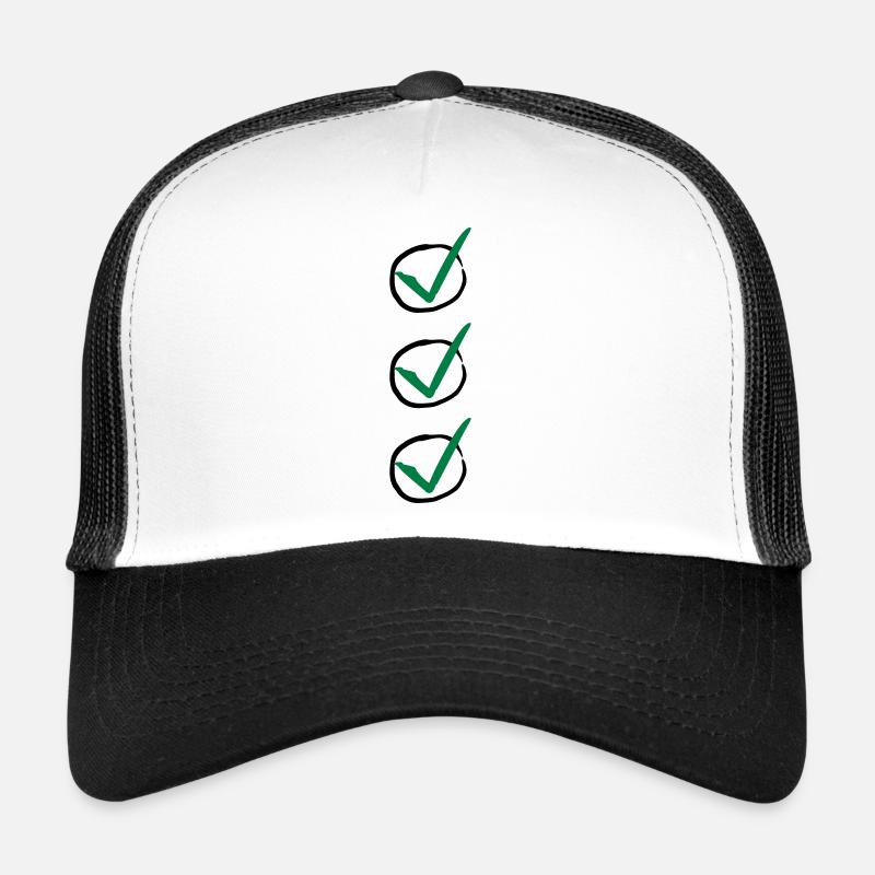 Three Checkmarks Casquette trucker 