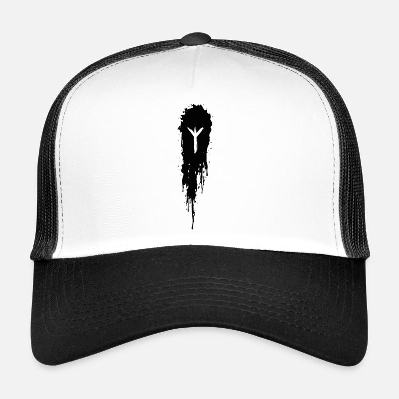 Algiz - Trucker Cap - Weiß/Schwarz