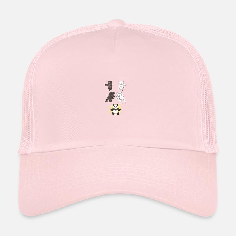 Panda Braunbär Bär Stark Power Fusion I Geschenk Trucker Cap