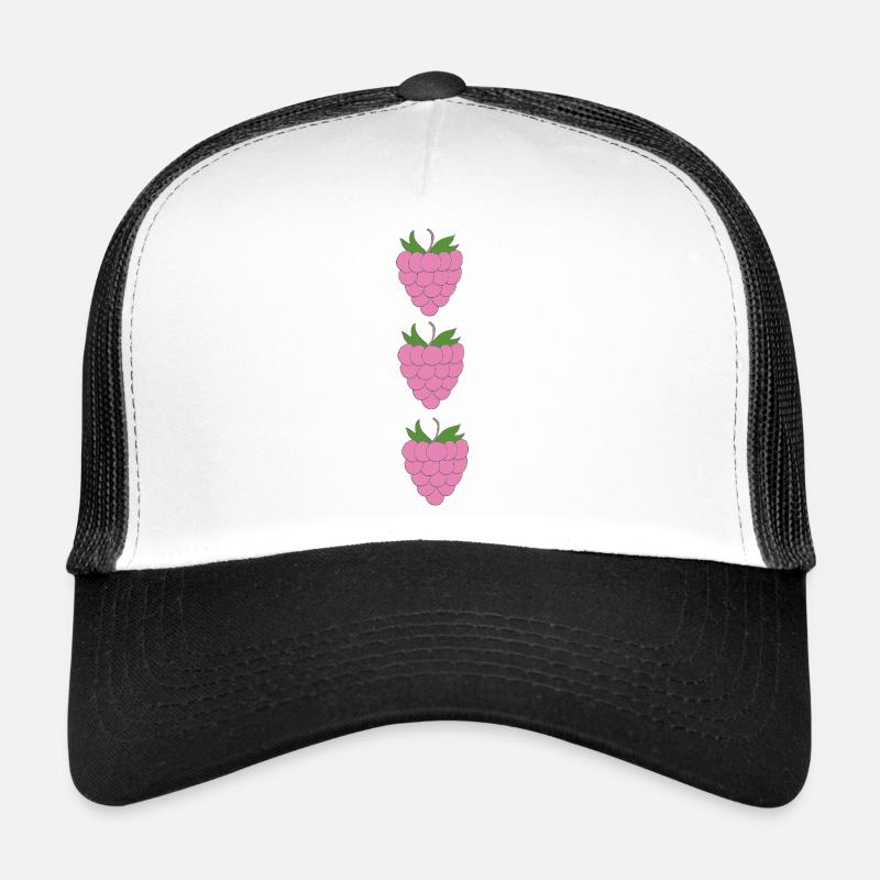 himbeeren Trio Muster Trucker Cap