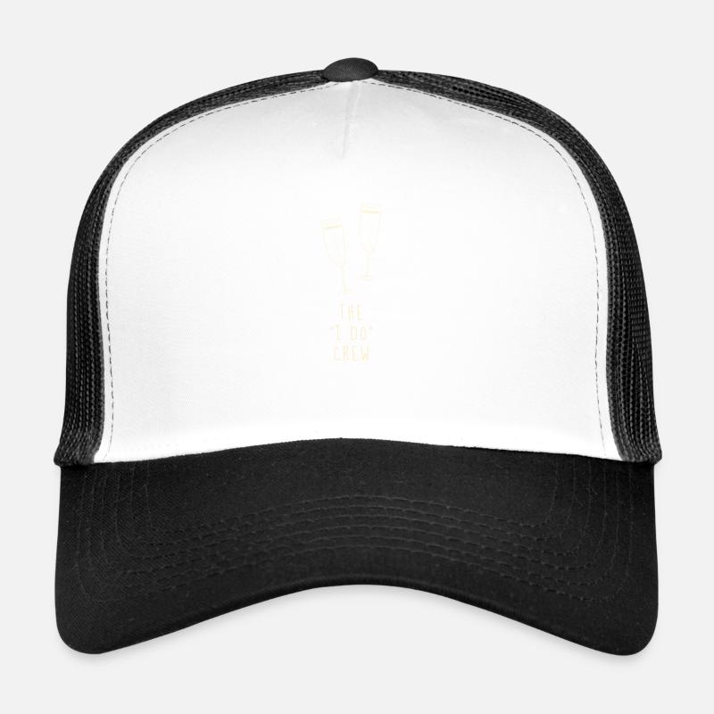 je fais de l'équipage - Casquette trucker  - blanc/noir