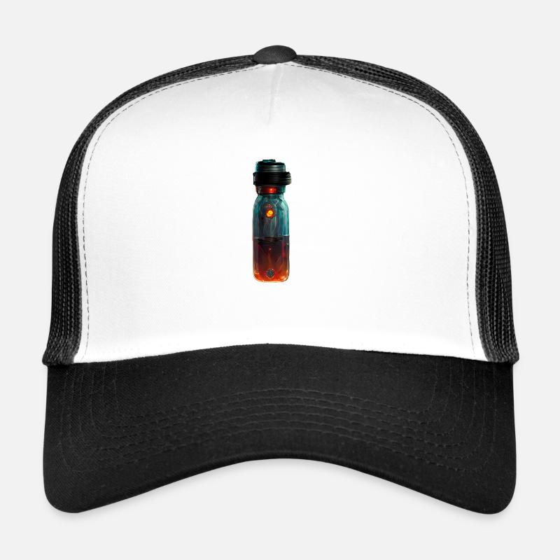 Gezeichnete Trinkflasche Trucker Cap