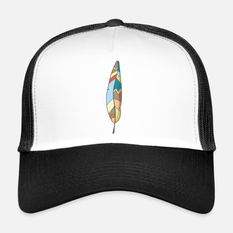 Feder - Trucker Cap - Weiß/Schwarz