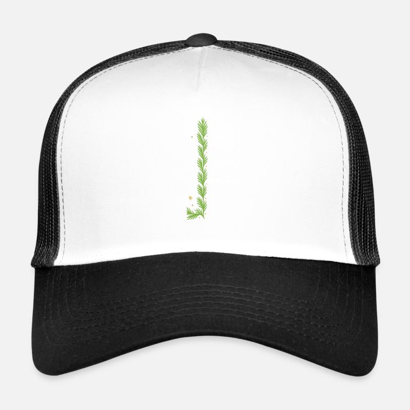 Spirale verticale de fougère de Noël Casquette trucker 