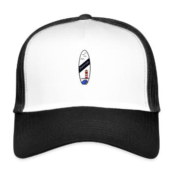 Surfbrett Amrum - Trucker Cap - Weiß/Schwarz - Vorne