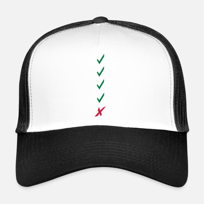 Checkliste Häkchen Trucker Cap