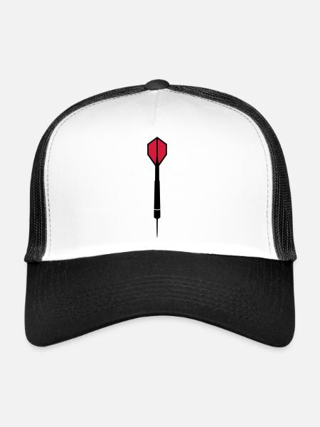 Dart - Casquette trucker  - blanc/noir - Devant