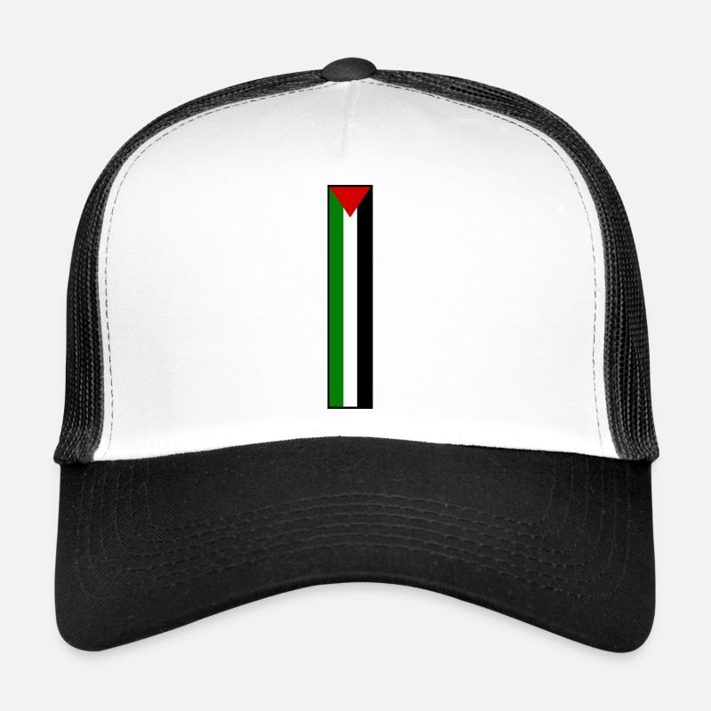 Free palestine - Trucker Cap - Weiß/Schwarz