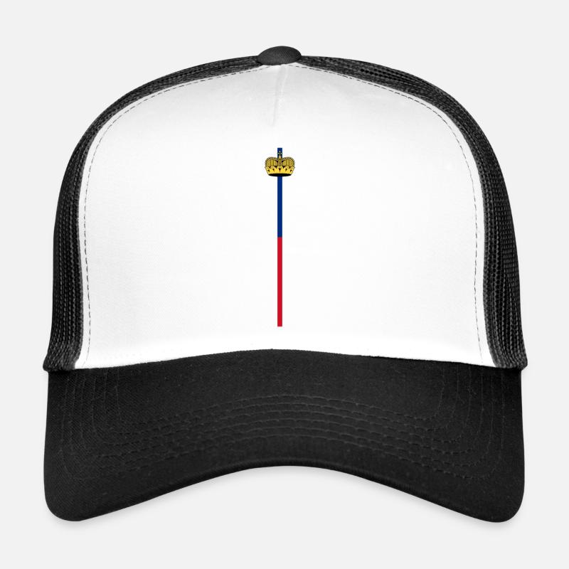 Lichtenstein Streifen - Trucker Cap - Weiß/Schwarz