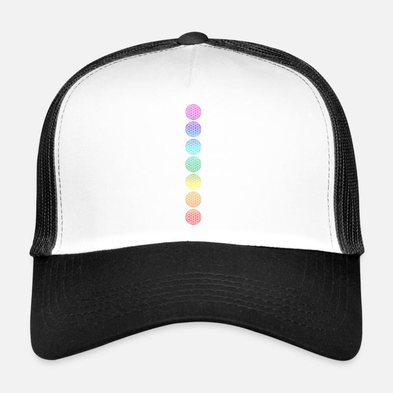 Fleur de Vie - Couleurs Chakra Casquette trucker 