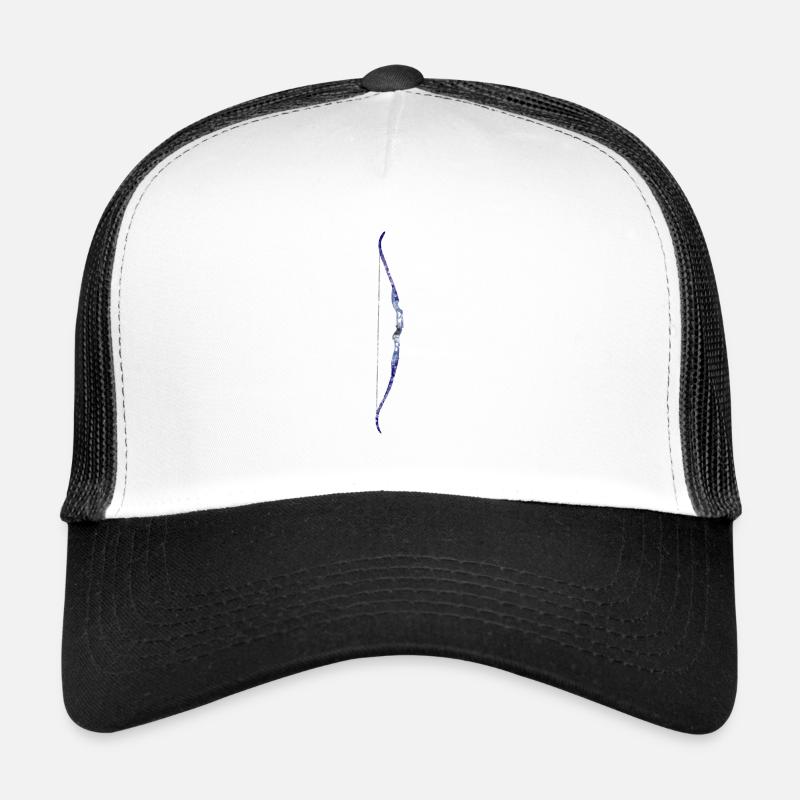 Recurvebogen Bogenschießen Bogenschütze - Trucker Cap - Weiß/Schwarz