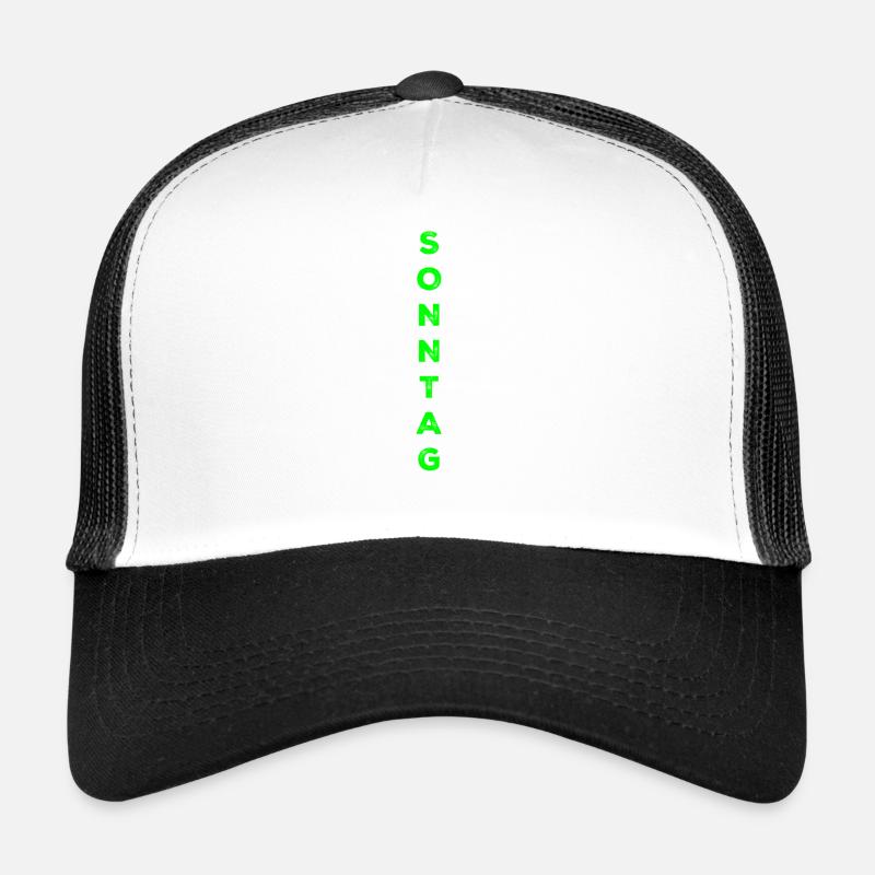 Dimanche - vert Casquette trucker 