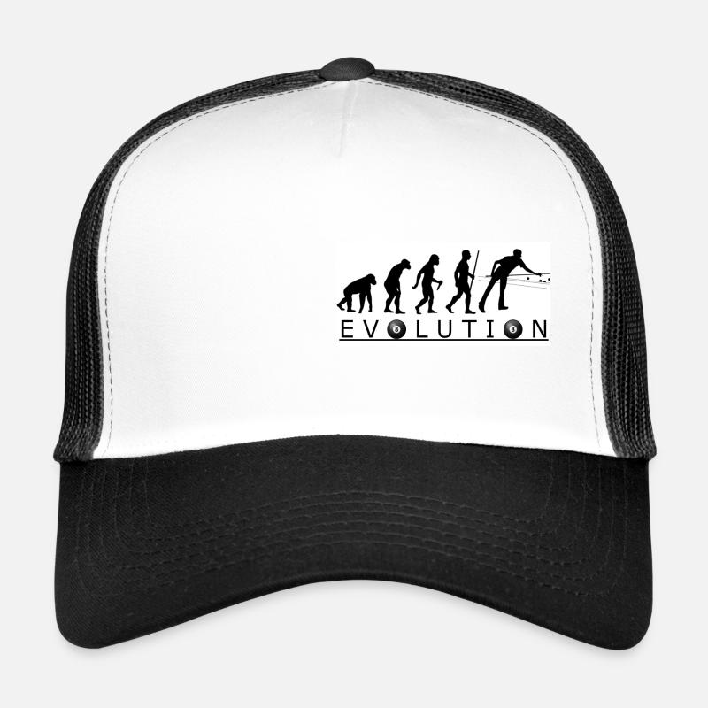 Evolution Pool Billard - Trucker Cap - Weiß/Schwarz