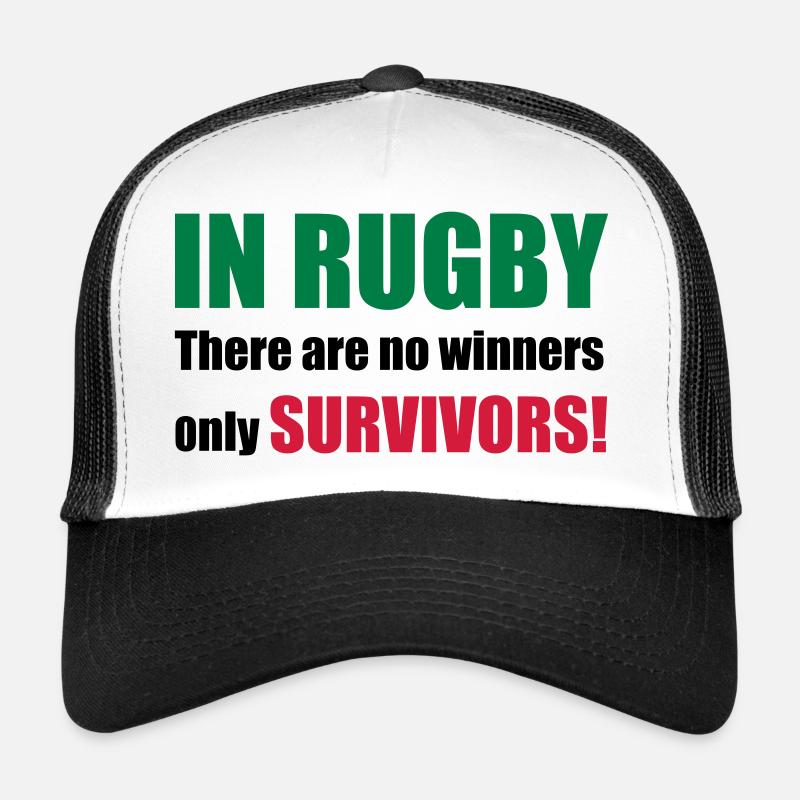 rugby - Trucker Cap - white/black