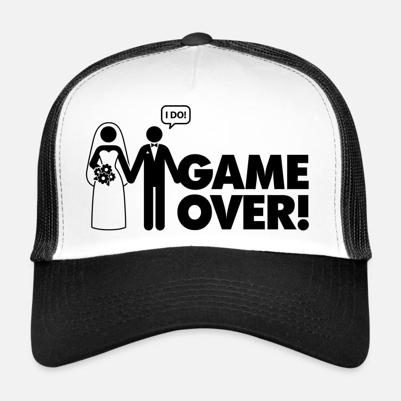 Fin du jeu. Je suis marié. Casquette trucker 