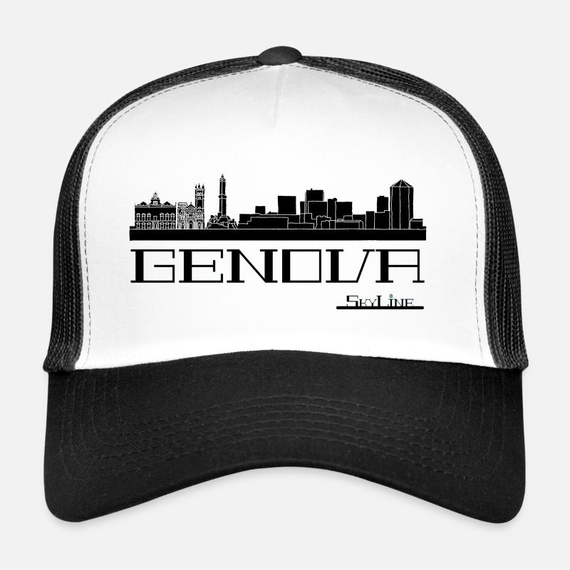 Genoa Skyline Urban Line - Trucker Cap - white/black