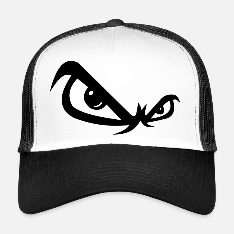 Böse Blick - Trucker Cap - Weiß/Schwarz