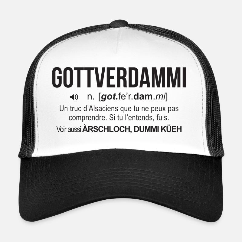 Gottverdammi Alsace Casquette trucker 