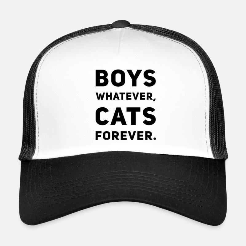Boys Whatever Cats Forever – Cat Lover Spruch Trucker Cap
