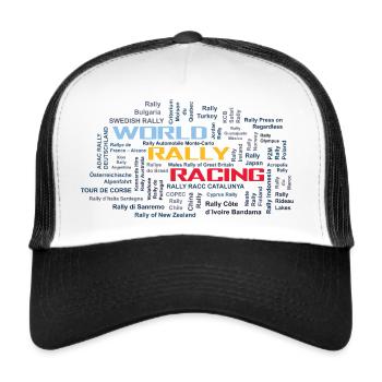 World Rally Racing - Trucker Cap - Weiß/Schwarz - Vorne