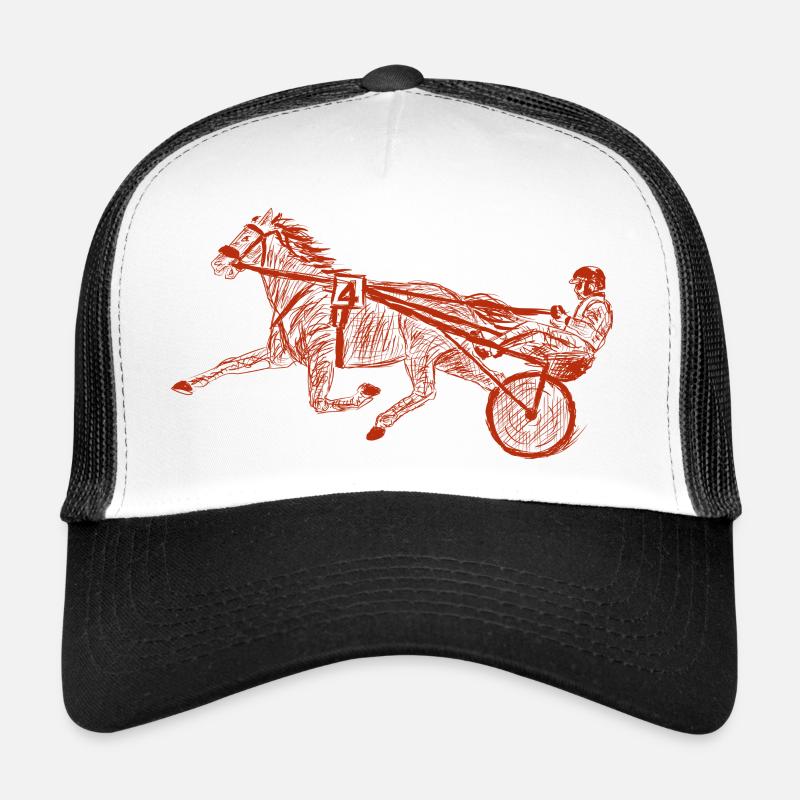 traber trabrennen - Trucker Cap - Weiß/Schwarz