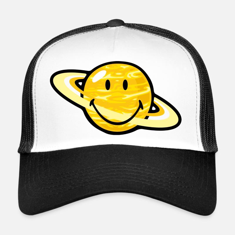 Smiley Saturn Trucker Cap