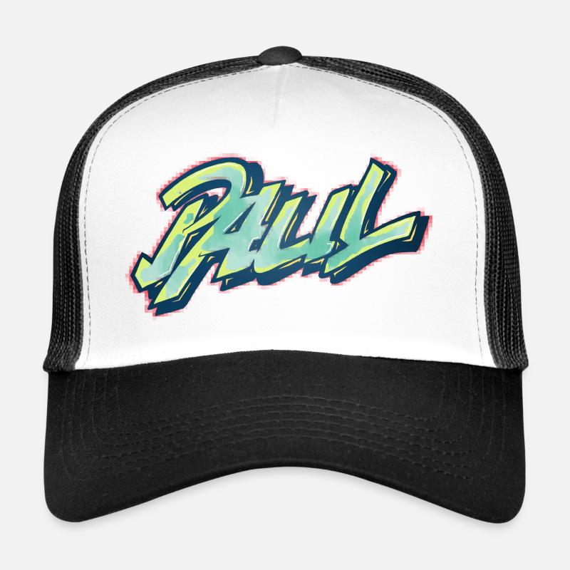 paul graffiti first name Trucker Cap