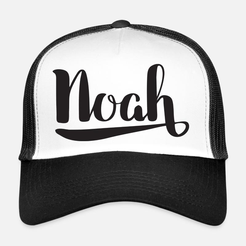 Kreativer Noah-Archetyp mit Wasser-Design - Trucker Cap - Weiß/Schwarz