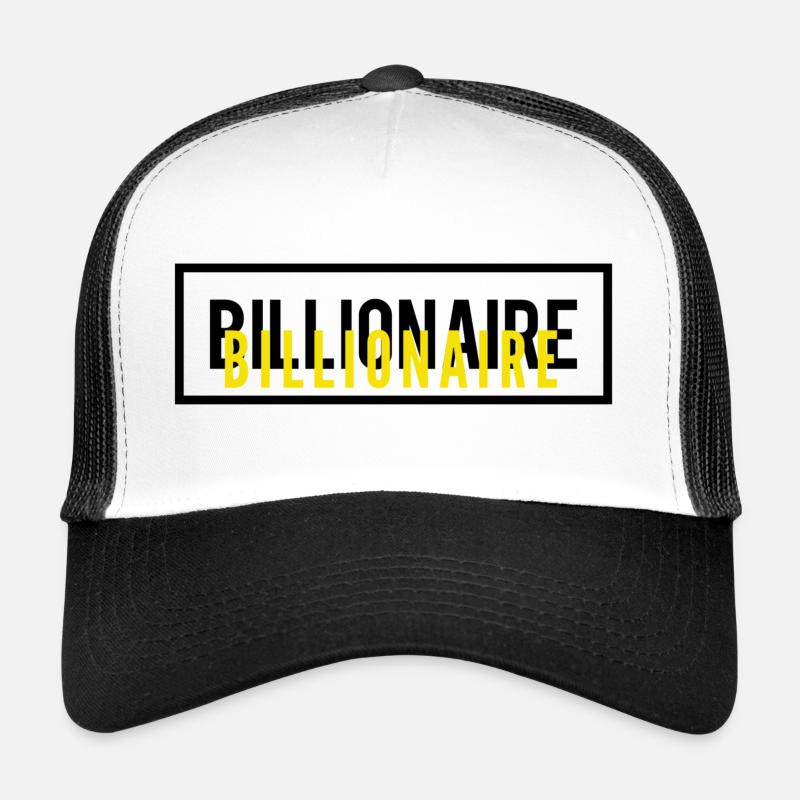 Billionaire Motivation Text Design Trucker Cap