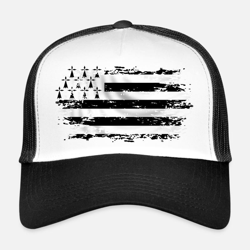 Breizh grunge flag, drapeau du pays breton Casquette trucker 