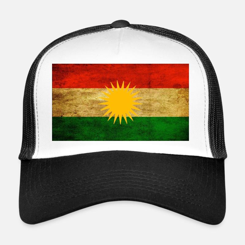 Kurdistan - Trucker Cap - Weiß/Schwarz