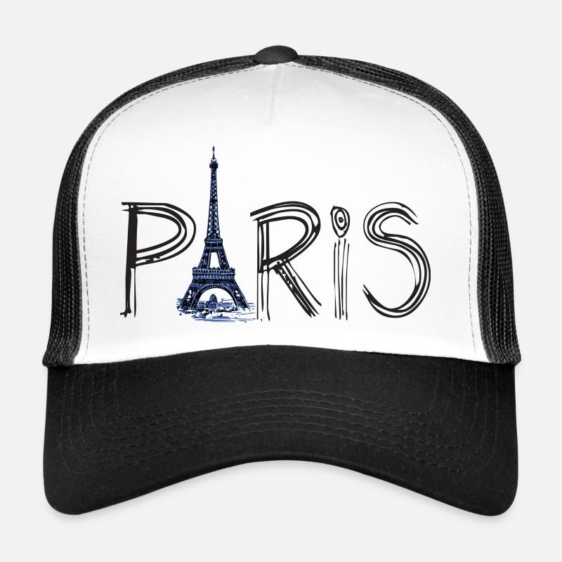 Paris et la Tour Eiffel Casquette trucker 
