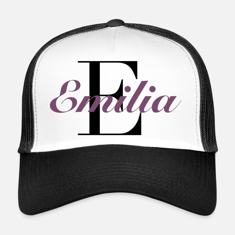 Name - Emilia - Trucker Cap - Weiß/Schwarz