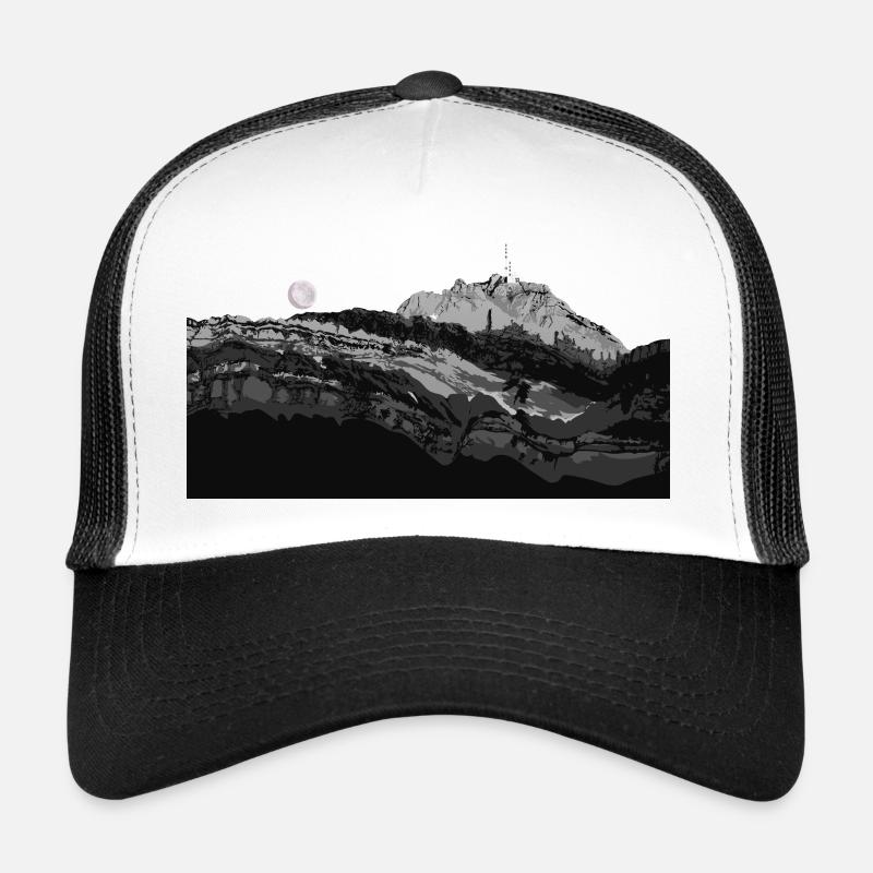 Säntis - Trucker Cap - Weiß/Schwarz