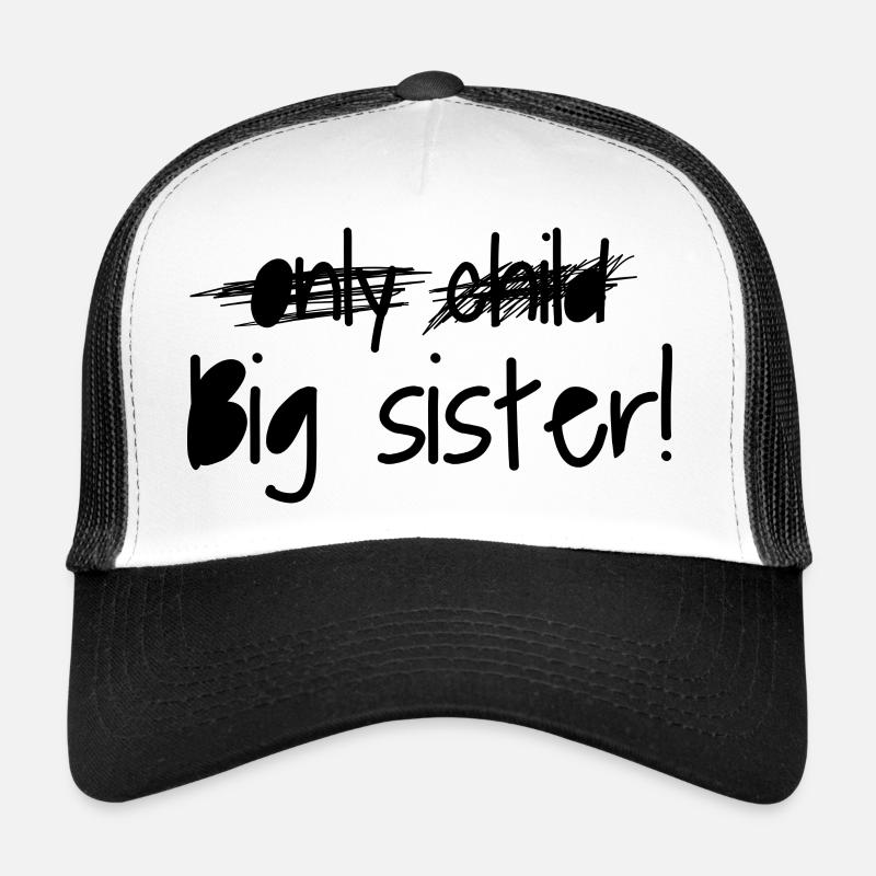 Große Schwester - Trucker Cap - Weiß/Schwarz