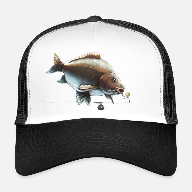 Conception du gréement de pêche Mirror Carp Ronnie Casquette trucker 