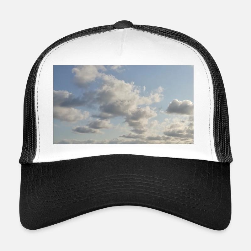 Himmelsweiche Wolken - Trucker Cap - Weiß/Schwarz