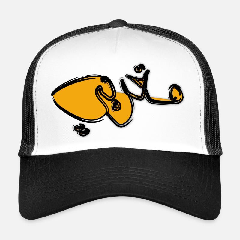 MAGHRIBI - Trucker Cap - white/black